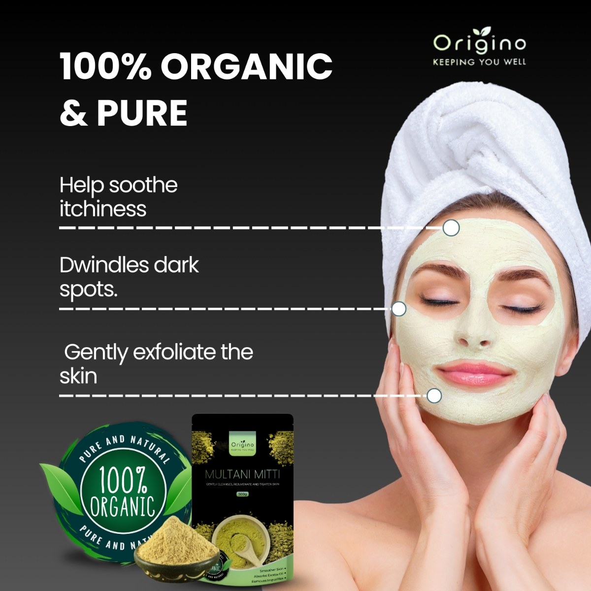 Multani Mitti (500g) - Organic Skin Treatment — image 6