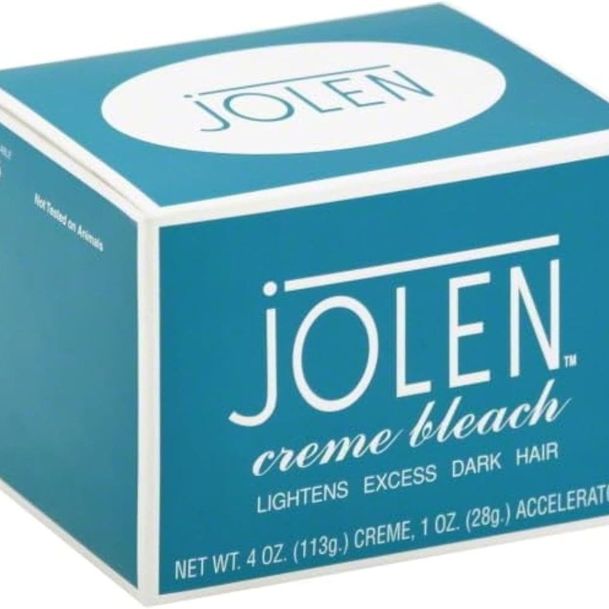Jolen Creme Bleach Lightens Dark Hair Creme 28 g + Accelerator 7 g (Pack of 2)